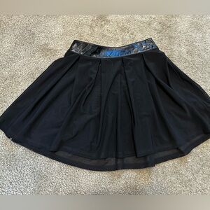 Dolls Kill Sheer Black Mini Skirt with Shiny Waistband | alt goth baddie |